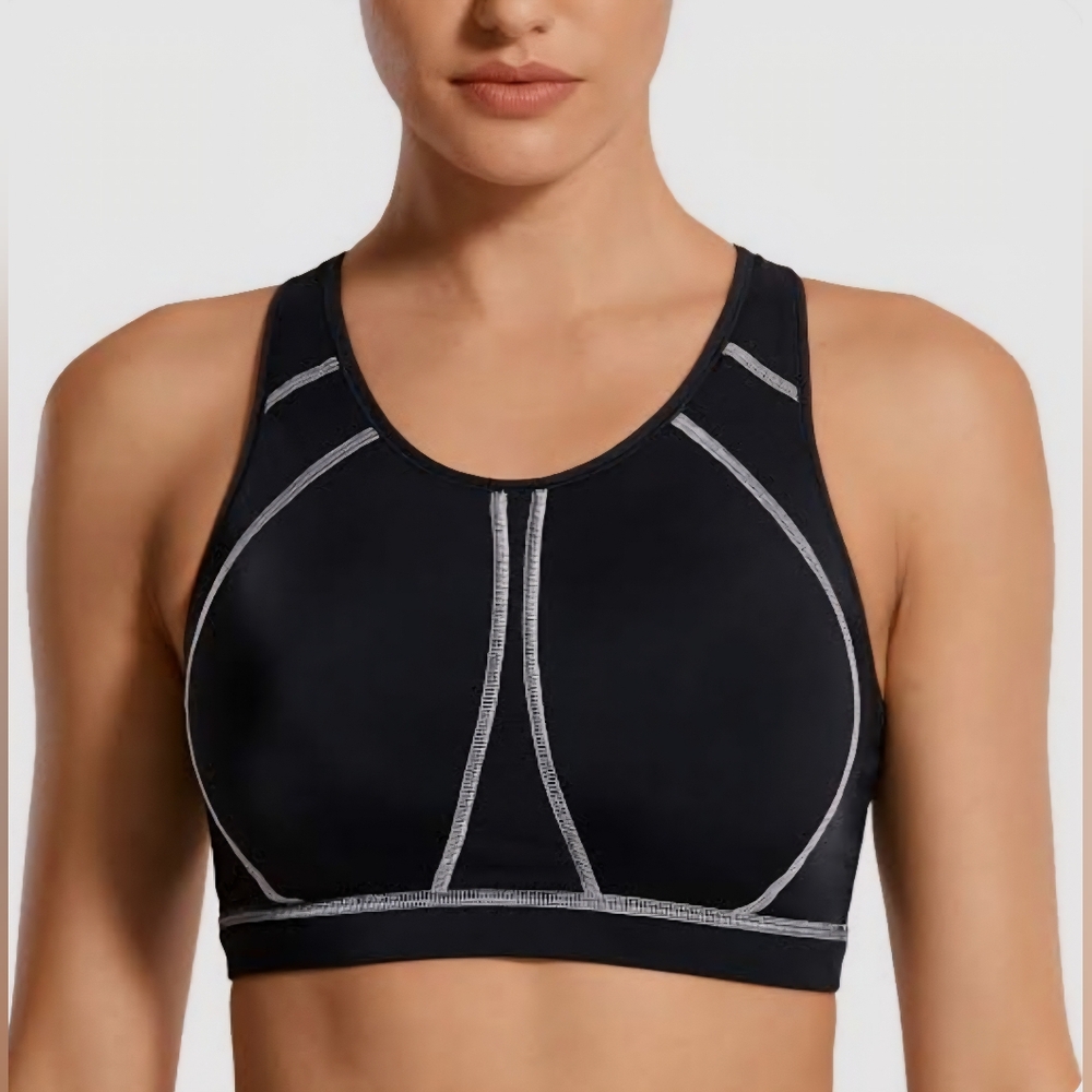 La Isla Sports Women’s Full Coverage Wirefree Sports Bra Size 34D